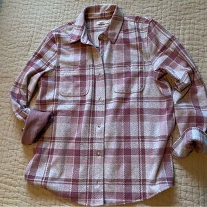 Faherty Pink Plaid Button Down Shirt